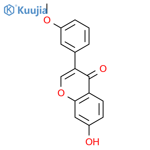 4H-1-Benzopyran-4-one, 7-hydroxy-3-(3-methoxyphenyl)- structure