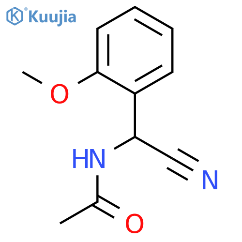 Acetamide, N-[cyano(2-methoxyphenyl)methyl]- structure