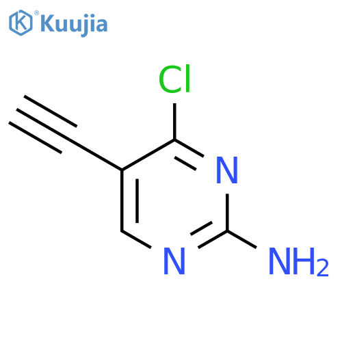 4-Chloro-5-ethynylpyrimidin-2-amine structure