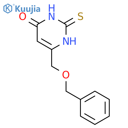 6-((benzyloxy)methyl)-2-thioxo-2,3-dihydropyrimidin-4(1H)-one structure