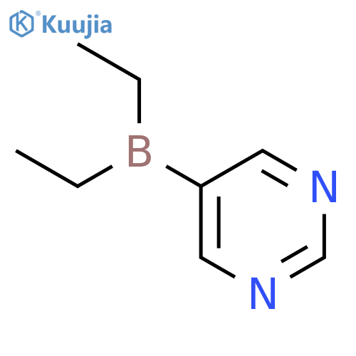 Pyrimidine, 5-(diethylboryl)- (9CI) structure