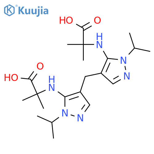 Alanine,N,N'-[methylenebis[1-(1-methylethyl)-1H-pyrazole-4,5-diyl]]bis[2-methyl- structure