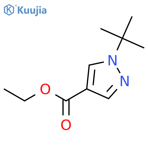 Ethyl 1-tert-butyl-1H-pyrazole-4-carboxylate structure