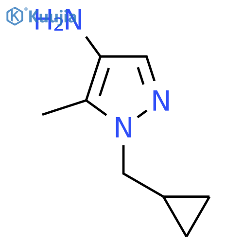 1-(Cyclopropylmethyl)-5-methyl-1h-pyrazol-4-amine structure