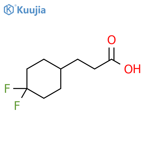 3-(4,4-difluorocyclohexyl)propanoic acid structure
