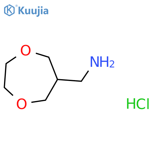 1,4-Dioxepane-6-methanamine, hydrochloride (1:1) structure