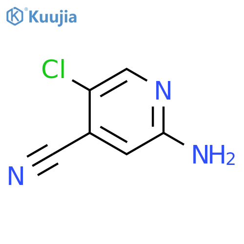 2-Amino-5-chloro-isonicotinonitrile- structure