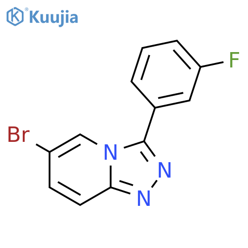 6-Bromo-3-(3-fluorophenyl)-[1,2,4]triazolo[4,3-a]pyridine structure