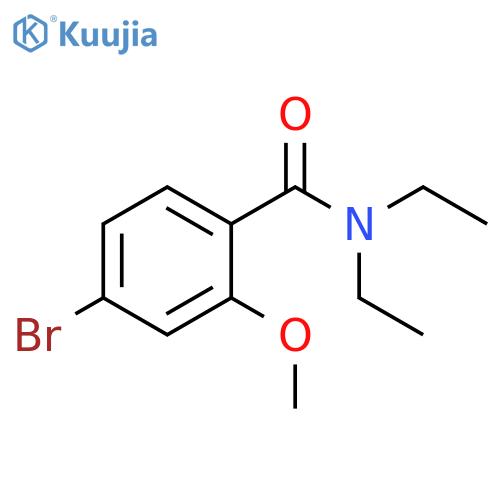 4-Bromo-N,N-diethyl-2-methoxybenzamide structure
