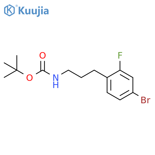 N-BOC-3-(4-bromo-2-fluorophenyl)propylamine structure