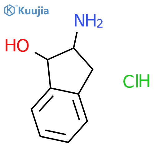 2-amino-2,3-dihydro-1H-inden-1-ol hydrochloride structure