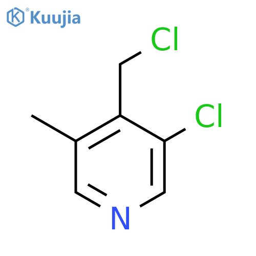3-Chloro-4-(chloromethyl)-5-methylpyridine structure
