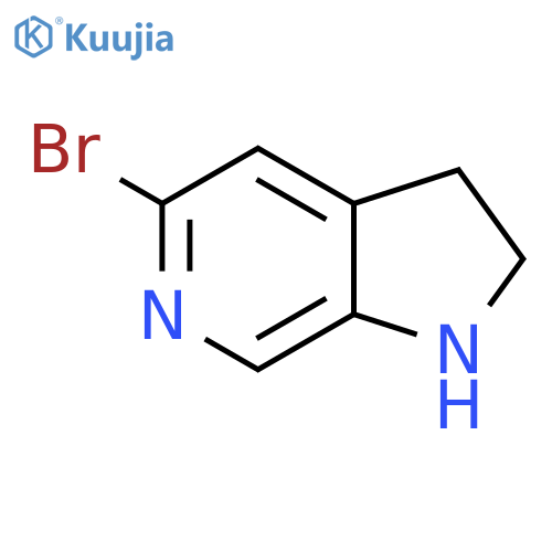 5-bromo-1H,2H,3H-pyrrolo[2,3-c]pyridine structure