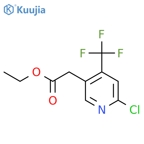 Ethyl [6-chloro-4-(trifluoromethyl)pyridin-3-YL]acetate structure