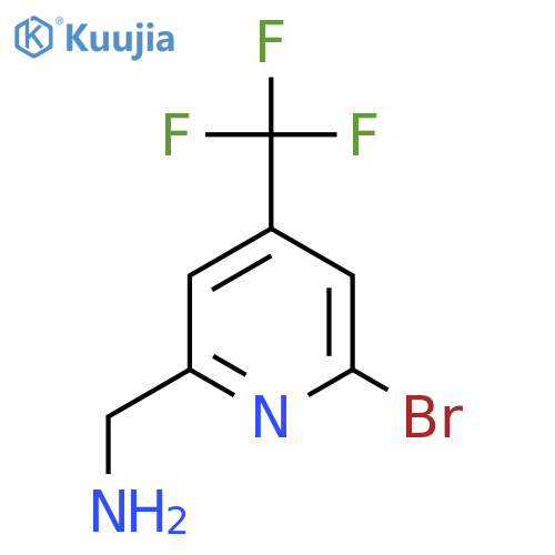 2-Pyridinemethanamine, 6-bromo-4-(trifluoromethyl)- structure