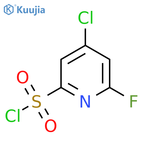 4-Chloro-6-fluoropyridine-2-sulfonyl chloride structure