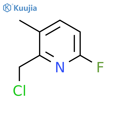 2-(Chloromethyl)-6-fluoro-3-methylpyridine structure