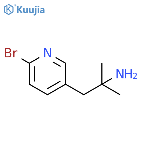 1-(6-bromopyridin-3-yl)-2-methylpropan-2-amine structure