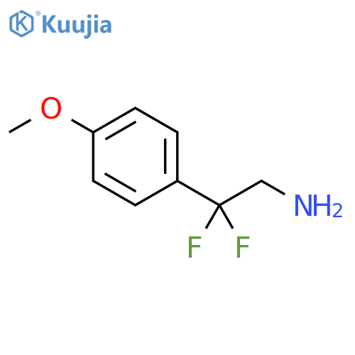 2,2-difluoro-2-(4-methoxyphenyl)ethan-1-amine structure