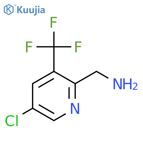 (5-Chloro-3-(trifluoromethyl)pyridin-2-yl)methanamine structure