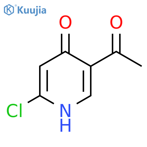 1-(6-Chloro-4-hydroxypyridin-3-YL)ethanone structure