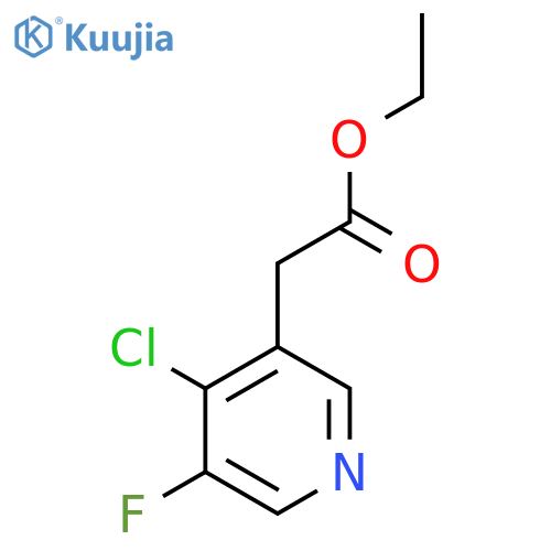 Ethyl (4-chloro-5-fluoropyridin-3-YL)acetate structure