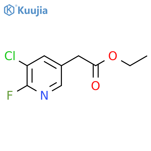 Ethyl (5-chloro-6-fluoropyridin-3-YL)acetate structure