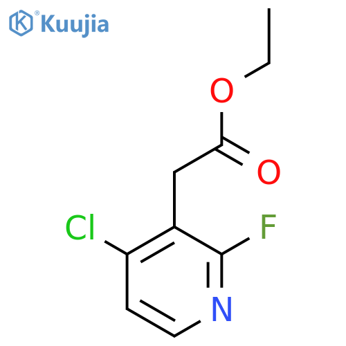 Ethyl (4-chloro-2-fluoropyridin-3-YL)acetate structure