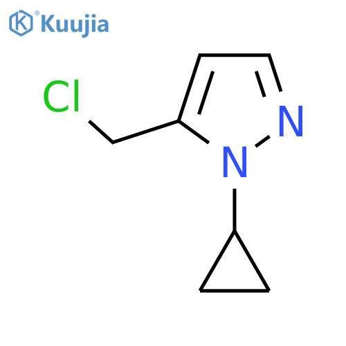 5-(Chloromethyl)-1-cyclopropyl-1H-pyrazole structure