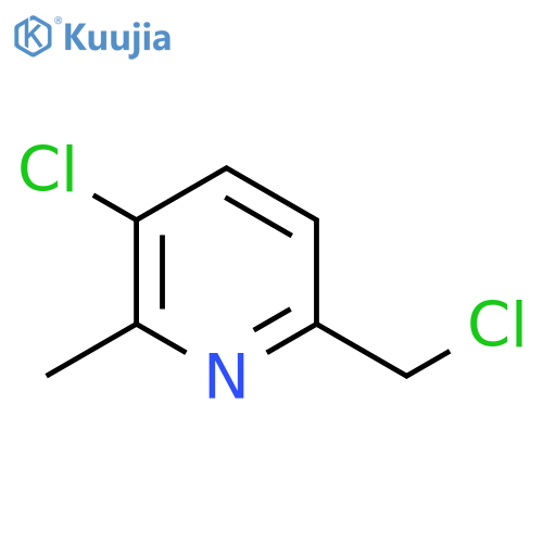 3-Chloro-6-(chloromethyl)-2-methylpyridine structure