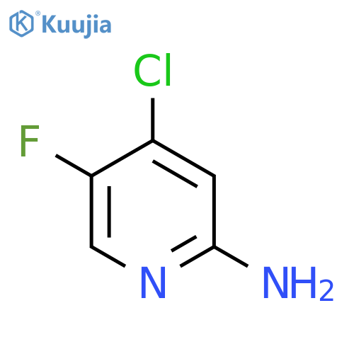 4-Chloro-5-fluoropyridin-2-amine structure