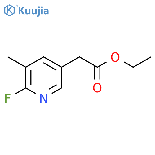 Ethyl (6-fluoro-5-methylpyridin-3-YL)acetate structure