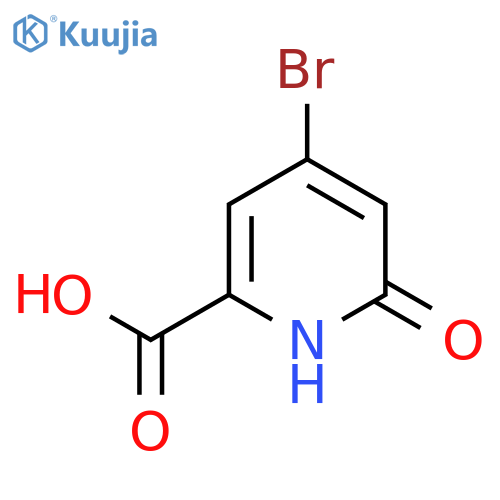 4-bromo-6-hydroxypyridine-2-carboxylic acid structure