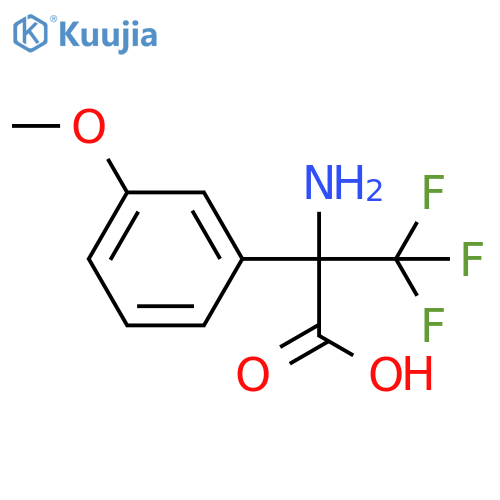 2-Amino-3,3,3-trifluoro-2-(3-methoxyphenyl)propanoic acid structure