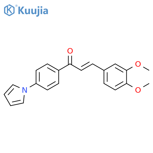 (E)-3-(3,4-Dimethoxyphenyl)-1-4-(1H-pyrrol-1-yl)phenyl-2-propen-1-one structure