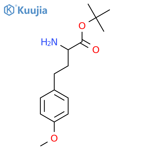 tert-butyl 2-amino-4-(4-methoxyphenyl)butanoate structure