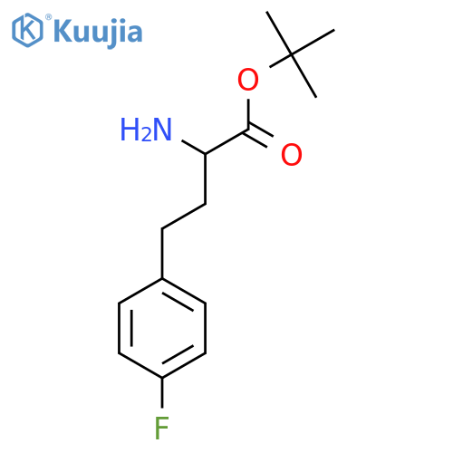 tert-butyl 2-amino-4-(4-fluorophenyl)butanoate structure