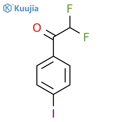 2,2-difluoro-1-(4-iodophenyl)ethan-1-one structure