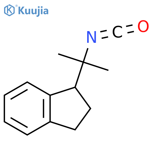 1-(2-isocyanatopropan-2-yl)-2,3-dihydro-1H-indene structure