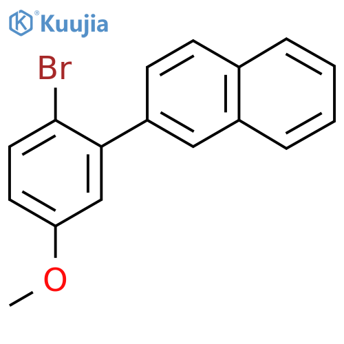 2-(2-Bromo-5-methoxyphenyl)naphthalene structure
