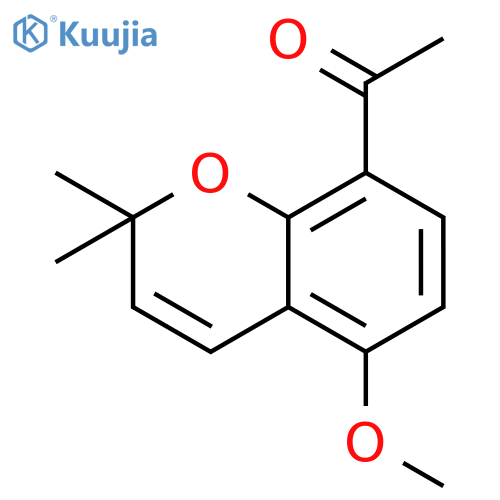 1-(5-methoxy-2,2-dimethylchromen-8-yl)ethanone structure