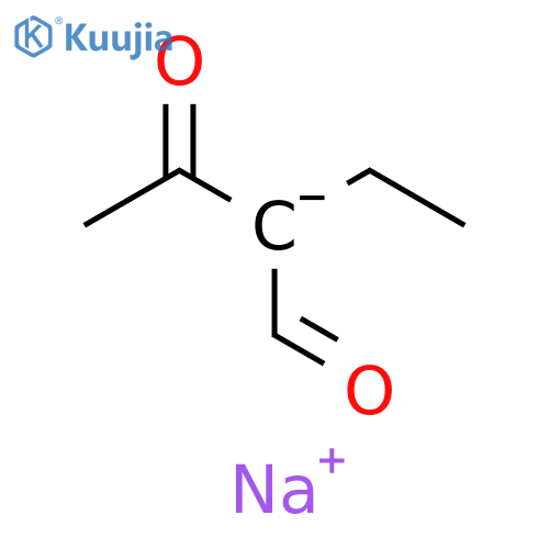 Butanal, 2-ethyl-3-oxo-, ion(1-), sodium (9CI) structure