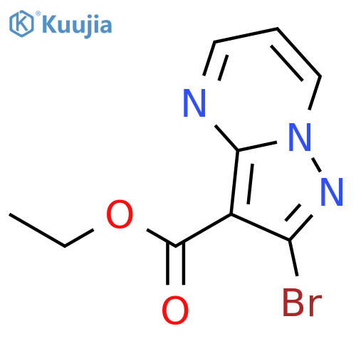 Ethyl 2-bromopyrazolo[1,5-a]pyrimidine-3-carboxylate structure