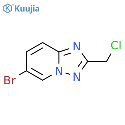 6-bromo-2-(chloromethyl)-1,2,4triazolo1,5-apyridine structure