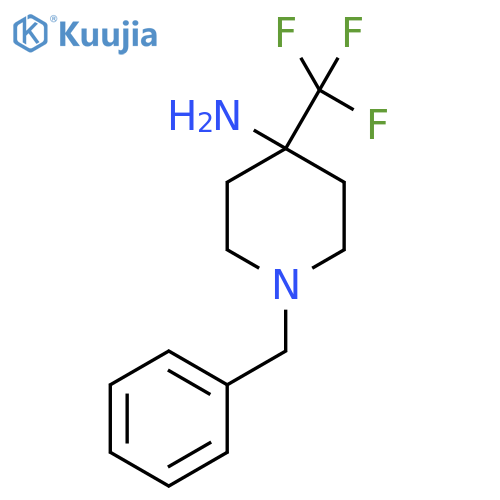 1-Benzyl-4-(trifluoromethyl)piperidin-4-amine structure