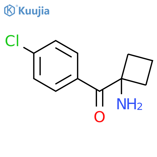 (1-Aminocyclobutyl)(4-chlorophenyl)methanone structure