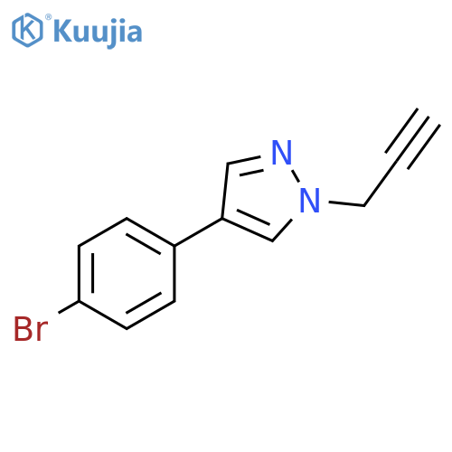 4-(4-Bromo-phenyl)-1-prop-2-ynyl-1H-pyrazole structure