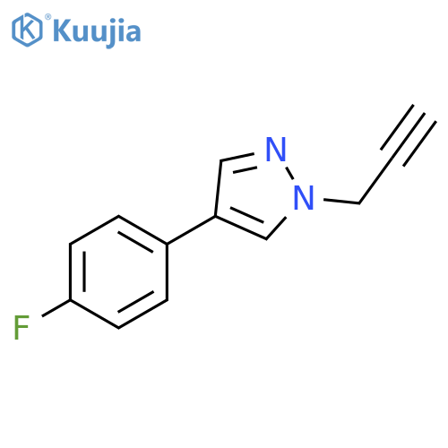 4-(4-Fluoro-phenyl)-1-prop-2-ynyl-1H-pyrazole structure