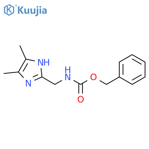 benzyl N-(4,5-dimethyl-1H-imidazol-2-yl)methylcarbamate structure