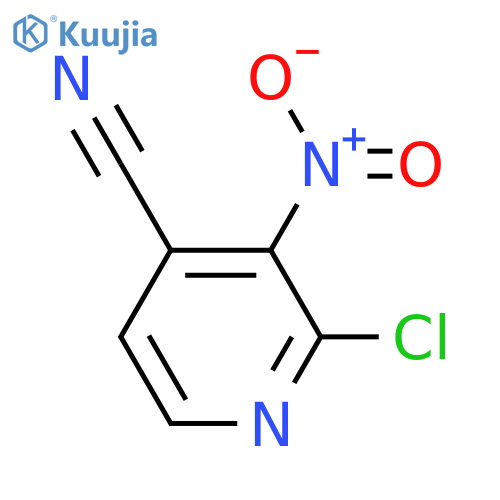 2-chloro-3-nitropyridine-4-carbonitrile structure